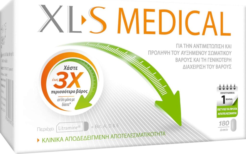 XLS 2 Pack - Medical Fat Binder Tablets Weight Loss Aid - 2 Month Supply Pack, 360 Tablets