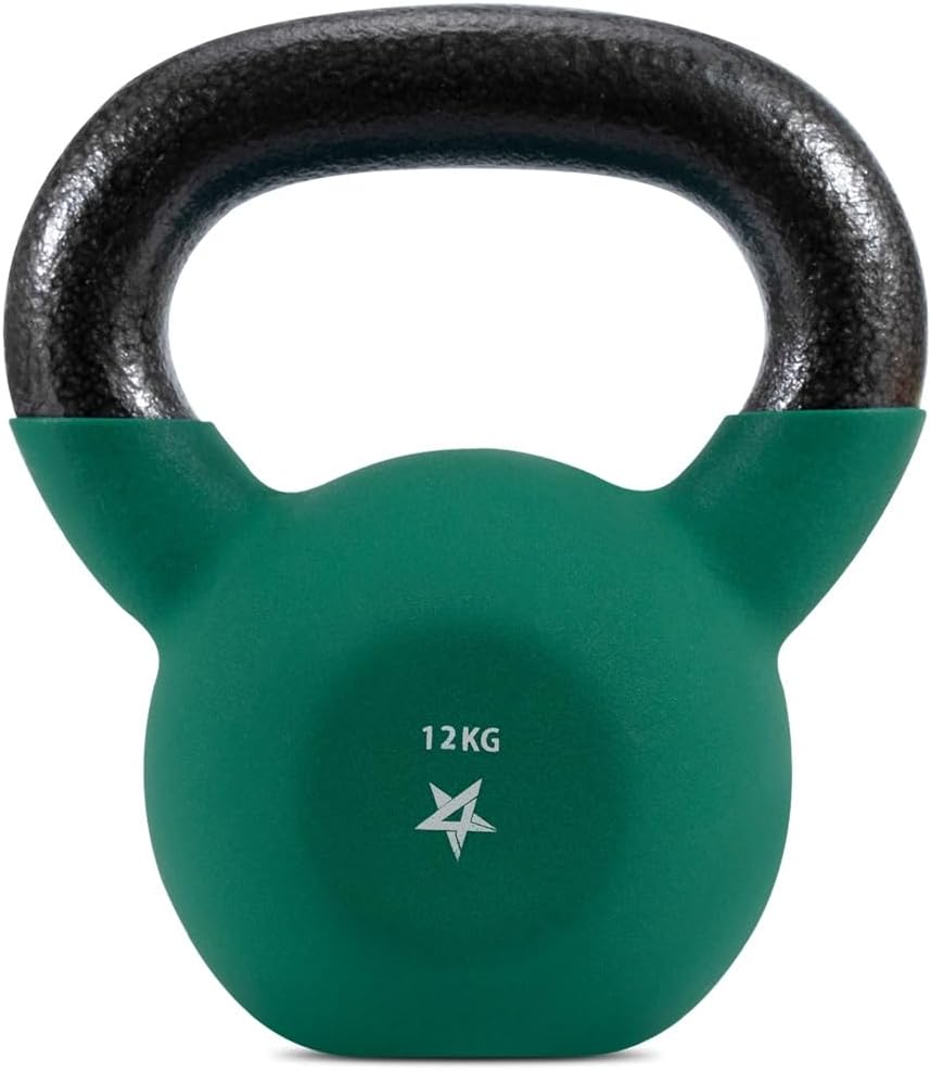 Yes4All 2-20kg Neoprene Coated Cast Iron Kettlebell, Kettle Bell Weight Sets for Home Gym Fitness Weight Training - Multicolor Kettlebells